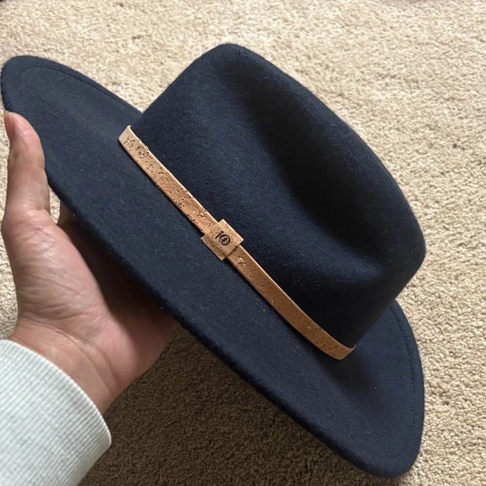 Navy Wool Festival Hat - Picture 3 of 3